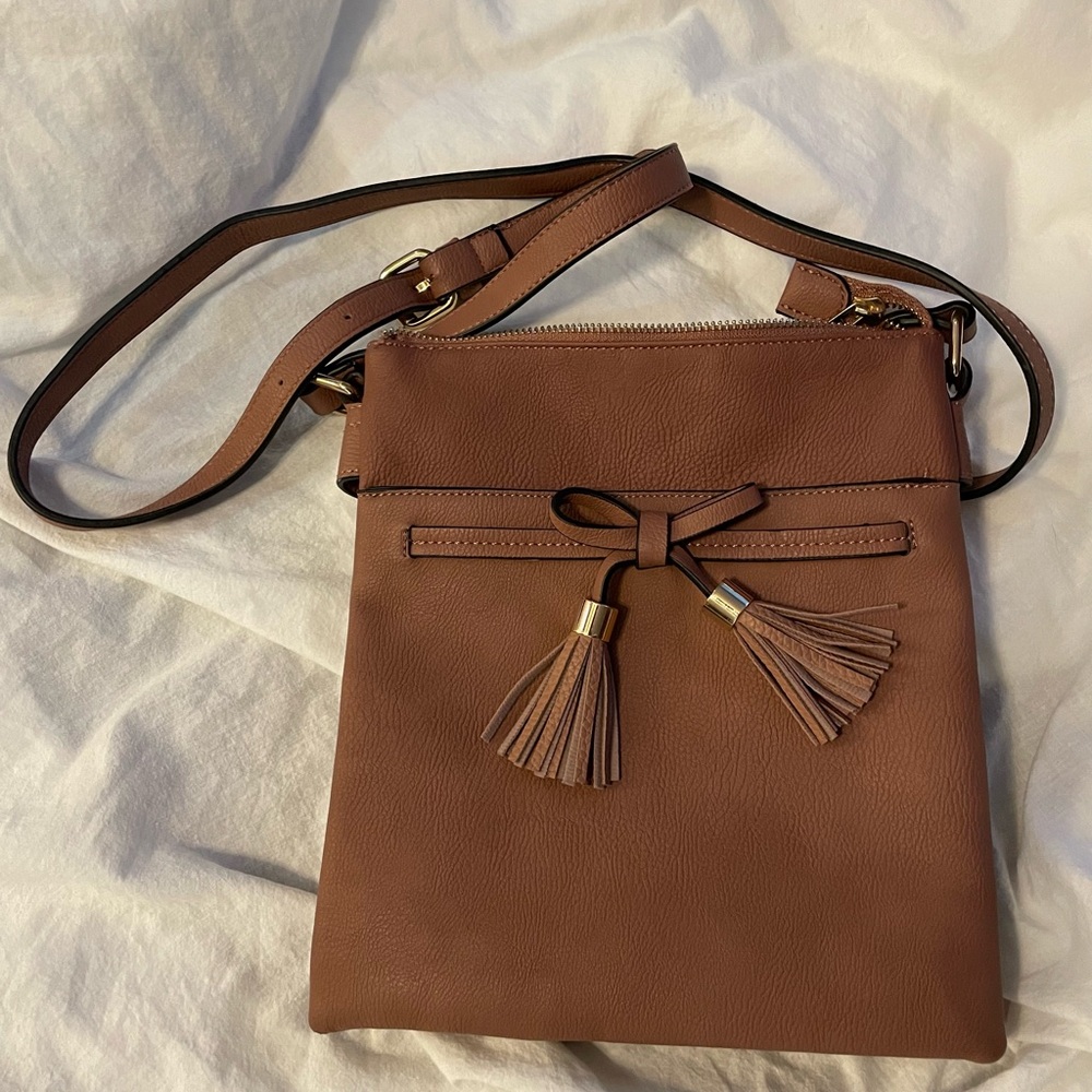 Mauve/Rose colored crossbody bag